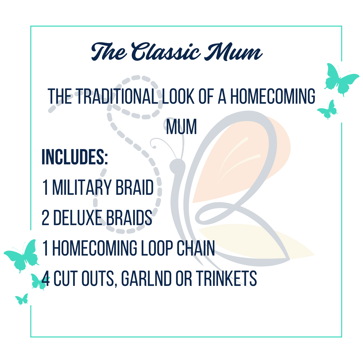 The Classic Mini 4.5" Mum or Garter