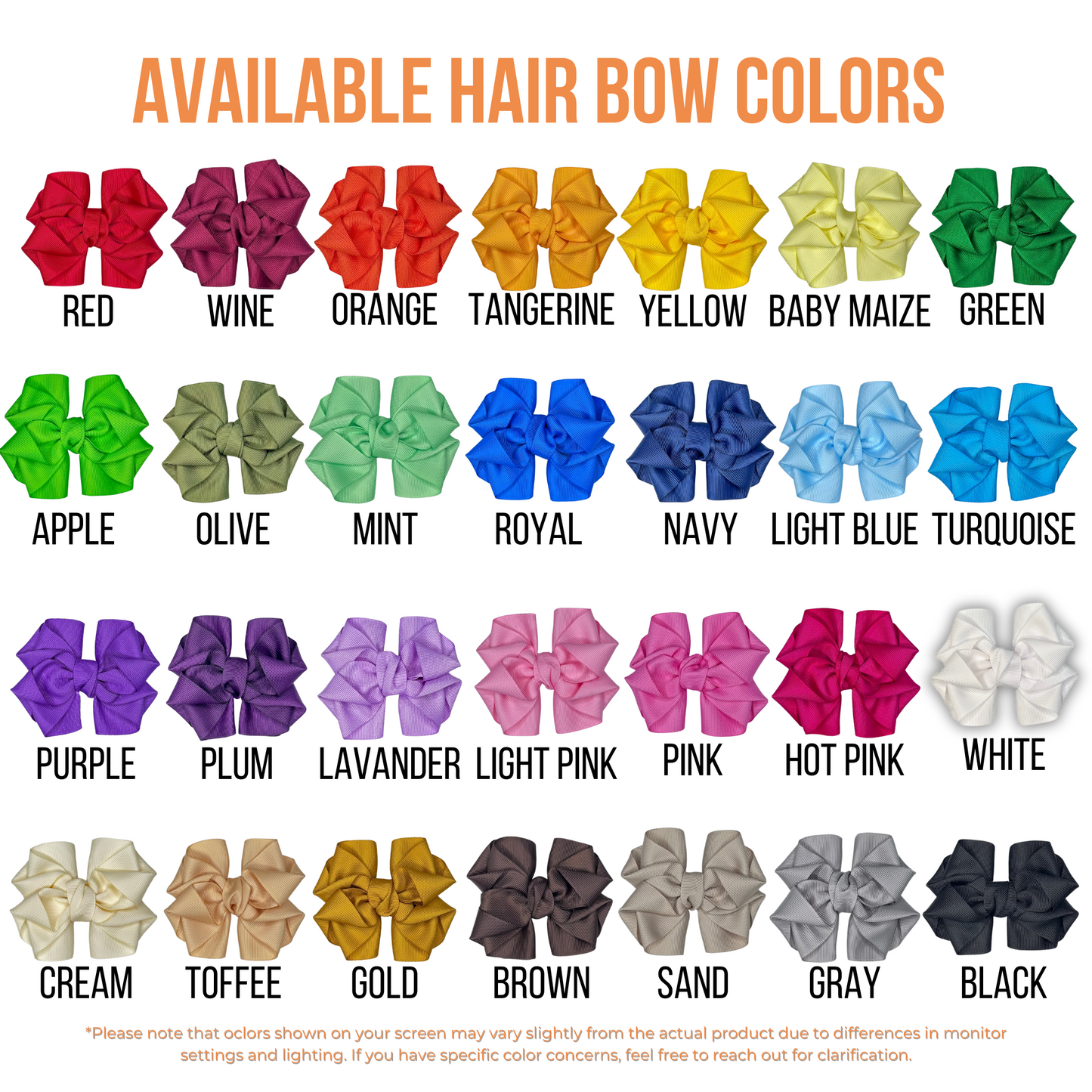 The Fiona Bow - Medium Hair Bow