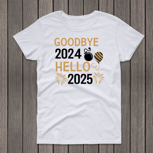 Goodbye 2024 New years T-shirt