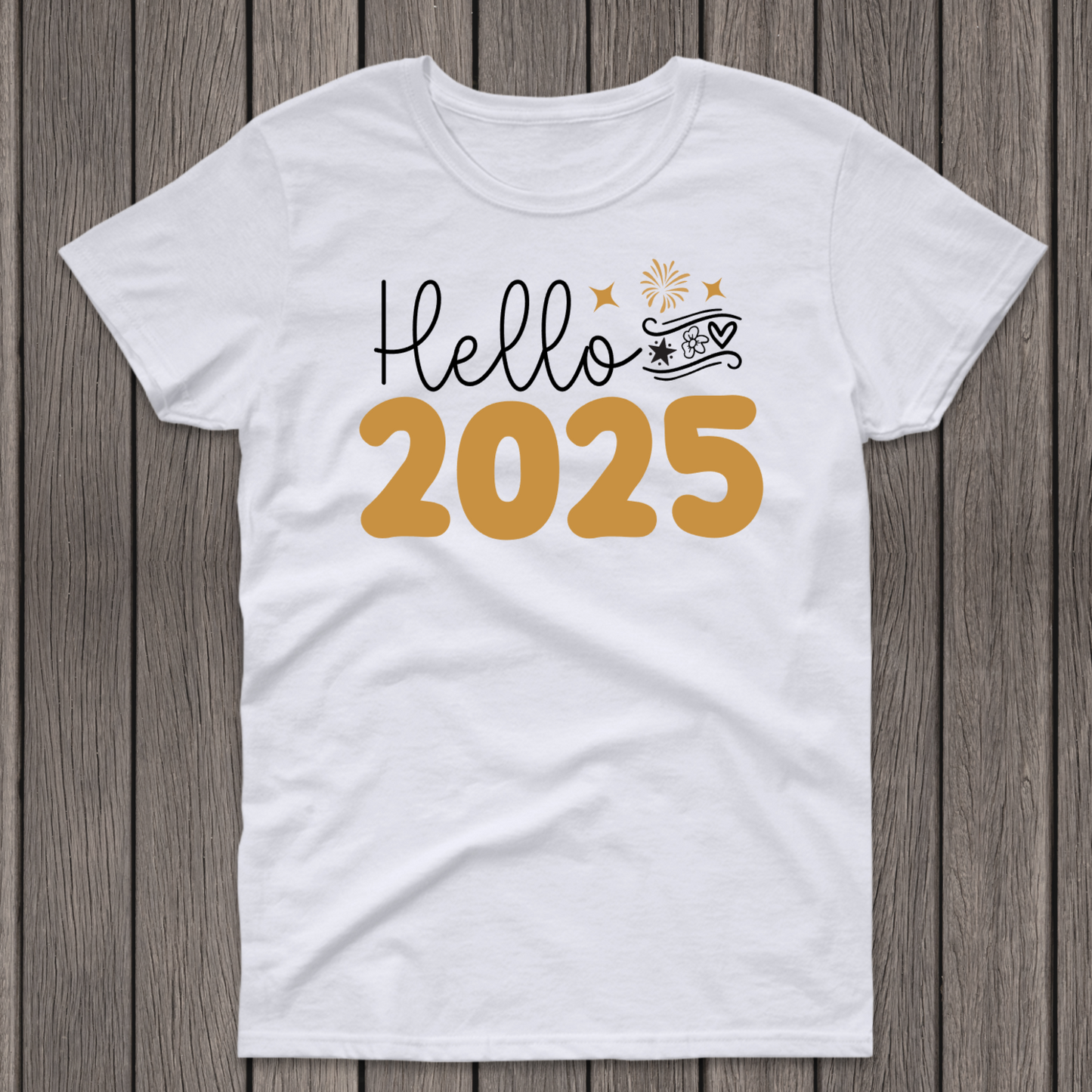 Hello 2025 T-shirt.